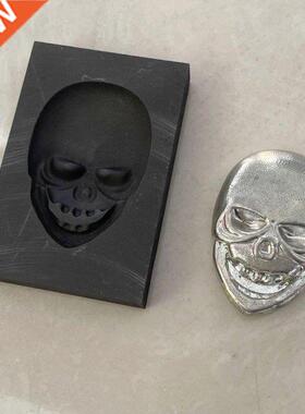 3D Graphite Ingot Mold Skull Gold Silver Copper Tin Jewelry