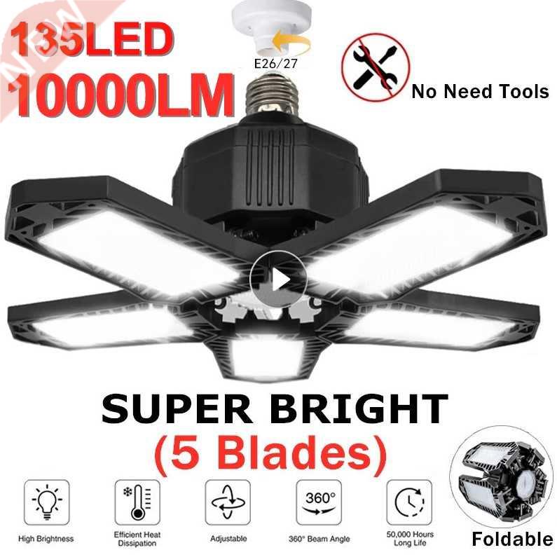 E27 Garage Light 10000LM LED Ceiling Lamp Light IP65