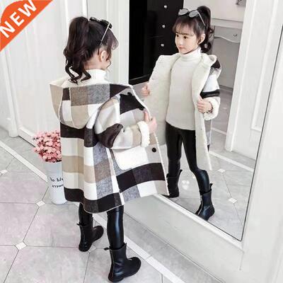 Autumn Winter Girls Casual Jackets Hooded Outerwear Fashion