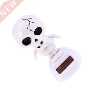Solar Car Dashboard Toy Halloween Doll Dancing Shaking Head