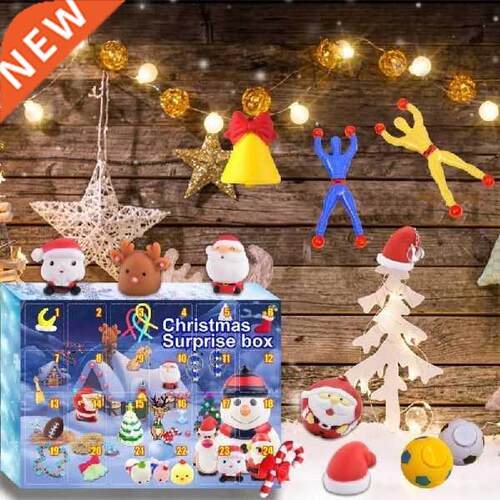 2021 Surprise 24Pcs Christmas Advent Calendar Blind Box