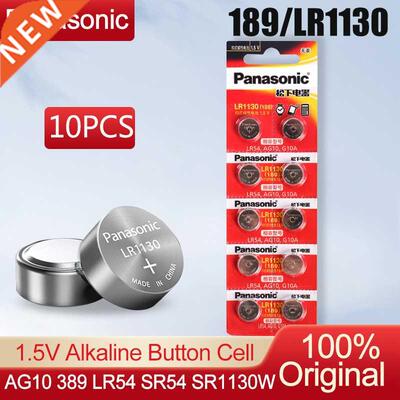 10PCS Panasonic 189 LR1130 AG10 SR1130 389 V10GA LR54 SR54 1