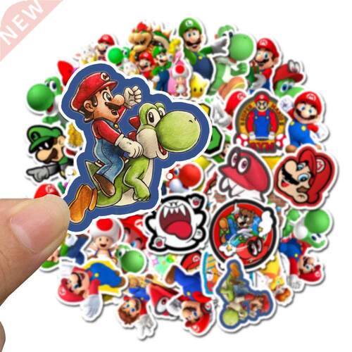 50 pcs/pack Cartoon Game Super Mario Decorative PVC Sticker