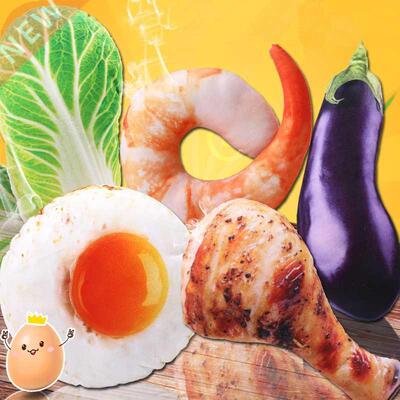 3D Simulation Chicken Leg Fruit Animals Dog Toys Stuffed Squ