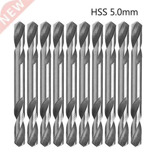 10Pcs 5mm HSS Double Ended Spiral Torsion Drill Tools Drills