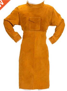 85C Welding Apron with Sleeves, Leather Welder Apron, Cowhi