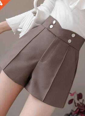 Plus Size Suits Shorts Women 2022 Summer New High Waist Soli
