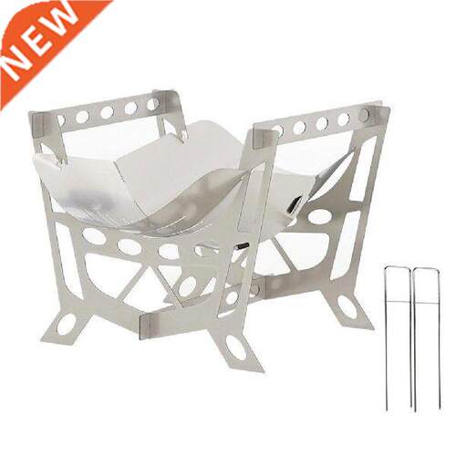Portable Camping Grill Stainless Steel Folding BBQ Kabab