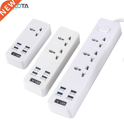 Power Strip 10A 2500W 1/2/ Way AC Socket EU/UK/US/AU Plug 4