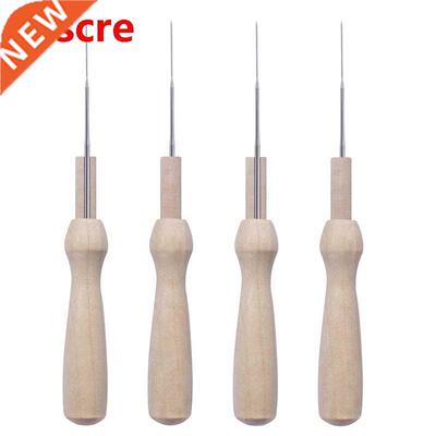 4pcs/lot Felting Needles Wool Pocked Tools Wooden Handle Wi