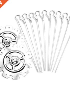 10 适用于k BBQ Steel Metal Roaster Rotisserie Skewers Needle