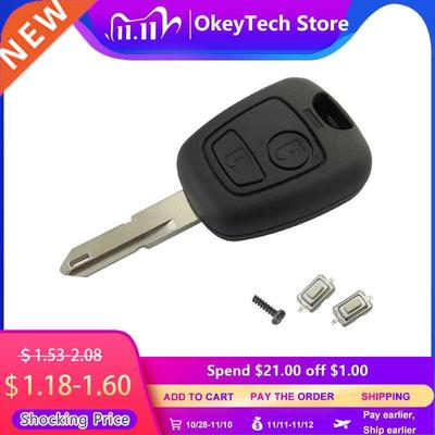 for Peugeot 106 206 306 406 Key Shell 2 Button NE73 Blade Re