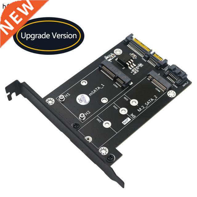 Add On Cards 2in1 MSATA NGFF M2 to SATA 3.0 Expansion Card P