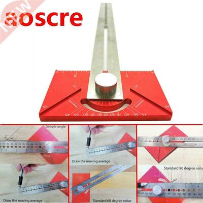 Woodworking  Angle Scribing Steel Ruler Positioning Block
