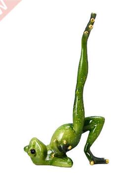 Home Garden Figurine Meditating Yoga Frog Statue Office