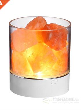 USB Natural Himalayan Salt Lamp Crystal Light Colorful Air P