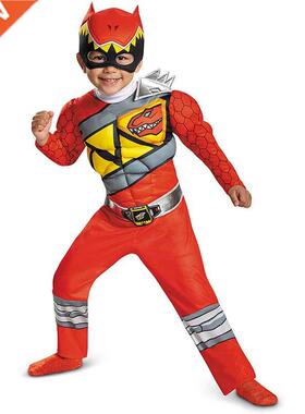 Red Power Dino Charge Boys Muscle Costume