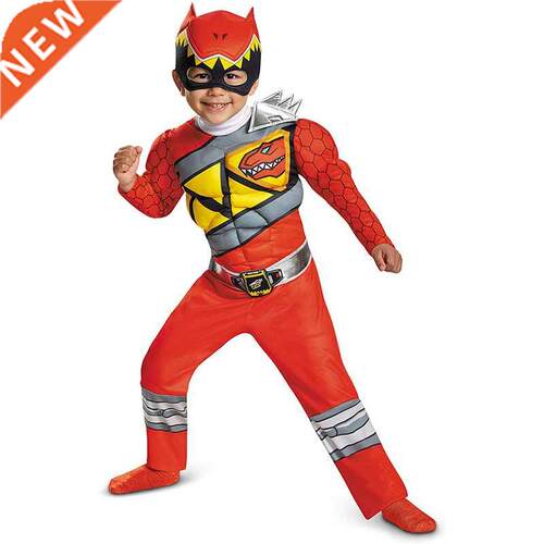 Red Power Dino Charge Boys Muscle Costume