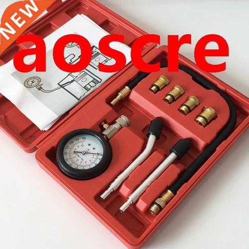 Petrol Engine Pressure Gauge Tester Kit Set Compression Leak