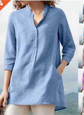 Long Sleeve shirts shirt women plus size lady for ladies top