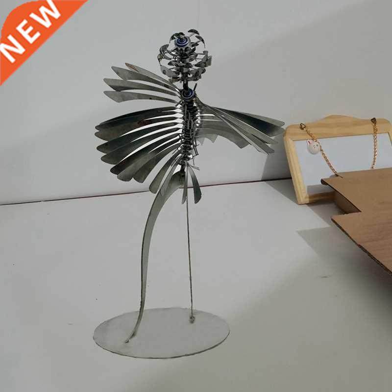 Iron Humanoid Windmill Metal Rotating Windmill Metal Paper