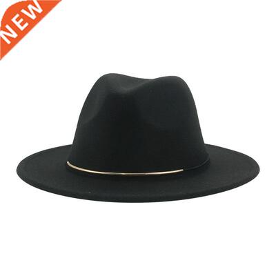 Women Fedoras Band Fedora Hat Casual Men Formal Church Weddi