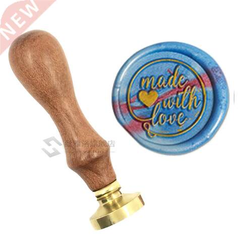 Made with Love Wax Stamp Exquisite Paint wood handle, Anc