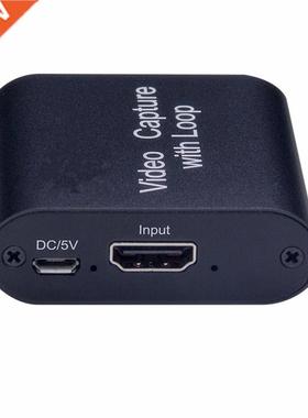 HDMI-compatible Video Capture Card Aluminum Alloy USB To HDM
