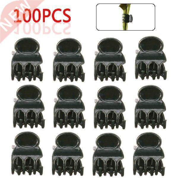 100PCS 1.5cm Plastic Plant Clips Garden Flower Plant