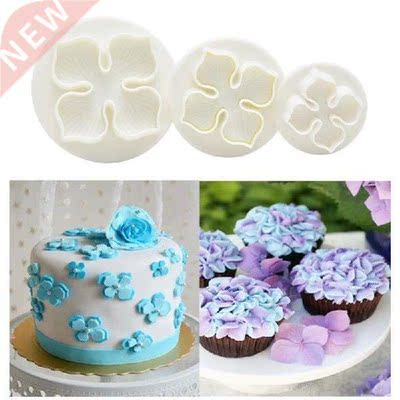 3Pcs/Set Hydrangea Fondant Cake Decorating SugarCraft