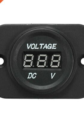 12V-24V Car Motorcycle LED Display Voltmeter Voltage Meter B