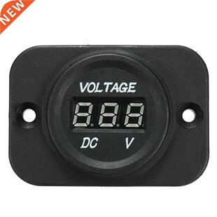 12V-24V Car Motorcycle LED Display Voltmeter Voltage Meter B