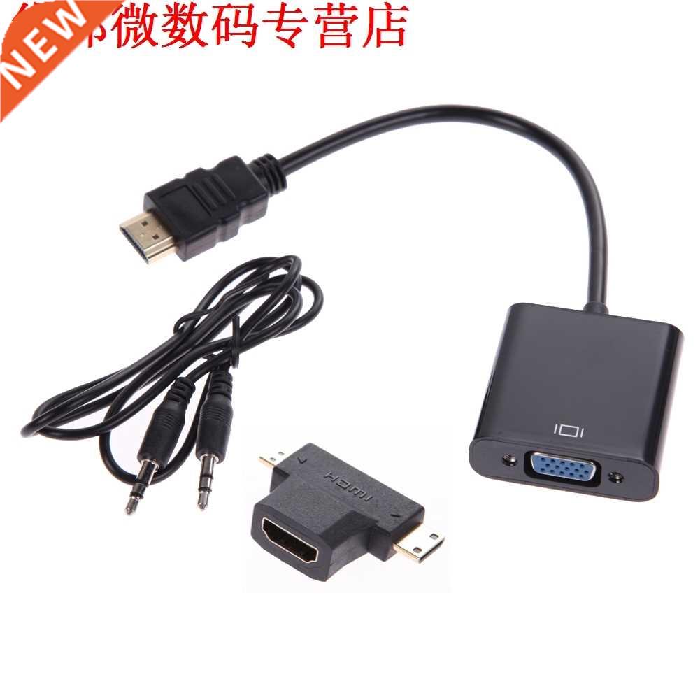 1080P Micro HDMI / HDMI / HDMI to VGA Converter Adapter Male