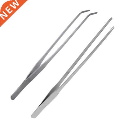 1PC Aquarium Tweezer Stainless Steel Straight Curve Long Ton