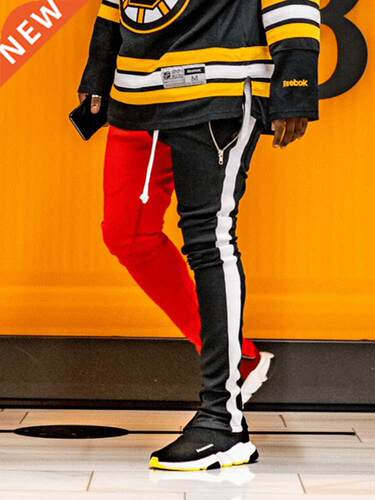 Men's Points edge cor Sweatpants Side Stripe Hip Hop Track