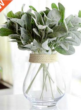 Smulaton Rabbt Ear Plants Artfcal Slk Branch Leaves