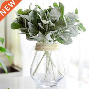 Smulaton Rabbt Ear Plants Artfcal Slk Branch Leaves