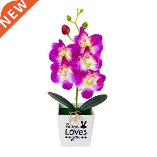 Artificial Butterfly Orchid Potted Plants Silk Flower