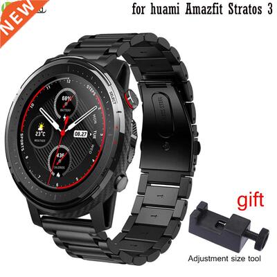 22mm Watch Strap Stainless Steel For huami Amazfit Stratos
