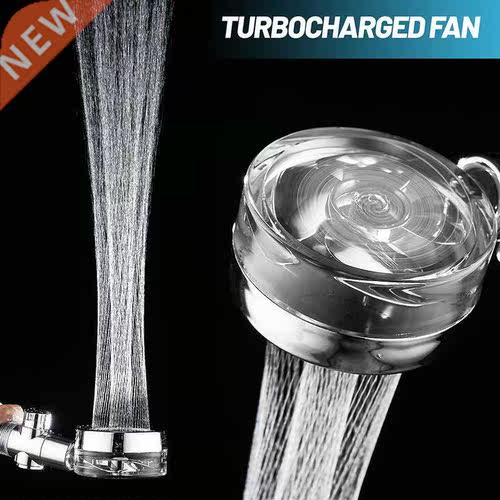 New Turbo Propeller Shower Head Water Saving High Preassure