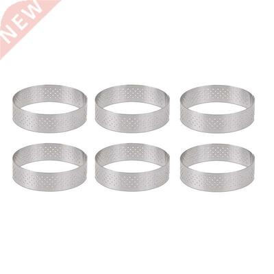 Circular Stainless Steel Porous Tart Ring Bottom Tower Pie