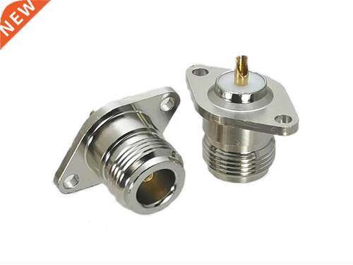 1Pcs N Female Jack 2-holes Flange Solder Pannel mount RF Ada