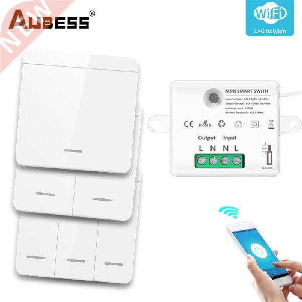 Wireless Smart Switch Light 43hz Wall Panel Switch With