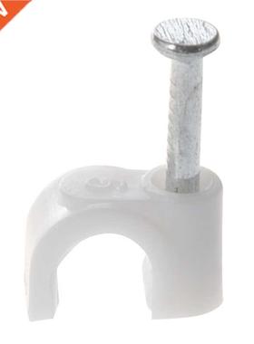 60 Pcs Wall Mount 5mm Da Cable Crcle Nal Clps Fasteners