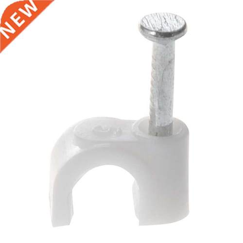 60 Pcs Wall Mount 5mm Da Cable Crcle Nal Clps Fasteners