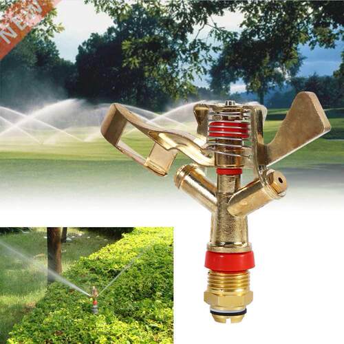 Brass 60° Automatic Rotation Adjustable Water Sprinkler