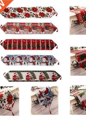 Table Runner Christmas Dining Tablecloth Decoration Xmas Hol