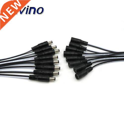 5pcs 5.5x2.1 Plug DC male or Female Cable Wire Connector For