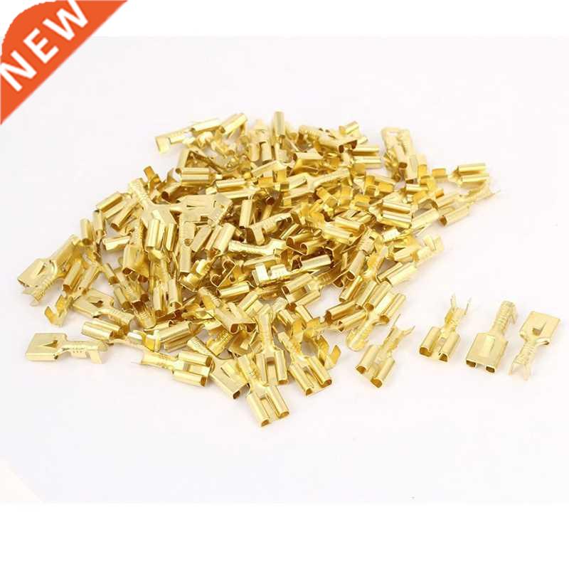 Car 6.3mm Crimp Electrical Connector Terminalsx100