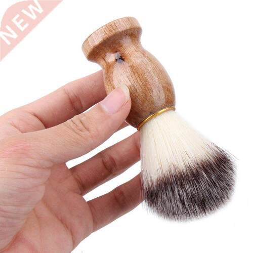 Men Shaving Brush Hair Shave Wooden Handle Pure Nylon Facial